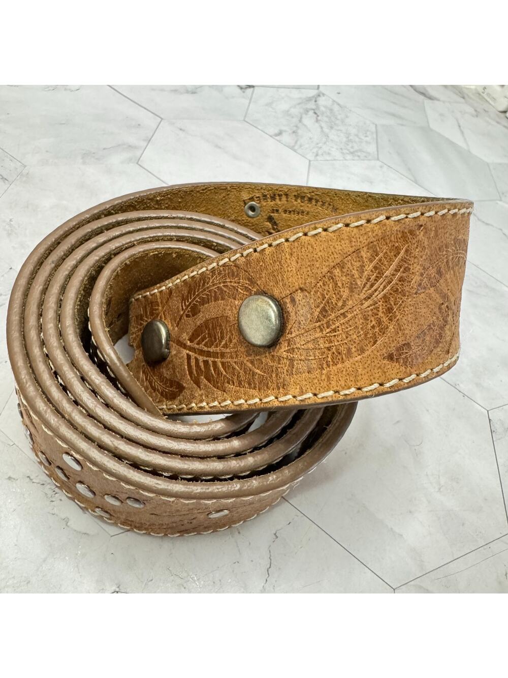 Idyllwind Leather Belt Miranda Lambert Sz L Studded Cowgirl Rodeo Boho Western